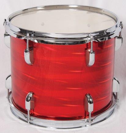 DRUM KIT 5 PCE 22 INCH BD 3D LASER RED W/CYMBALS