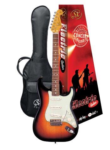 SC STYLE GTR SSS 3 TONE SUNBURST WBAG  DVD